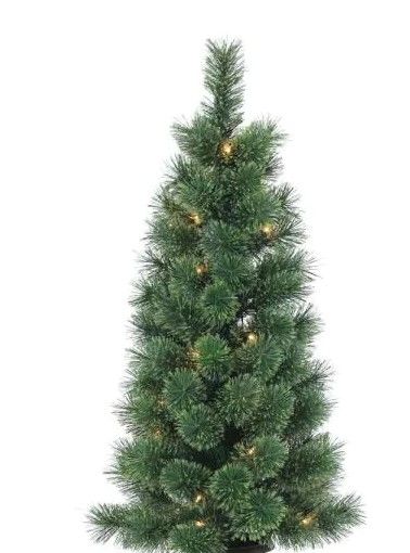 Photo 1 of 3.5 ft. Indoor Pine Artificial Christmas Tree 