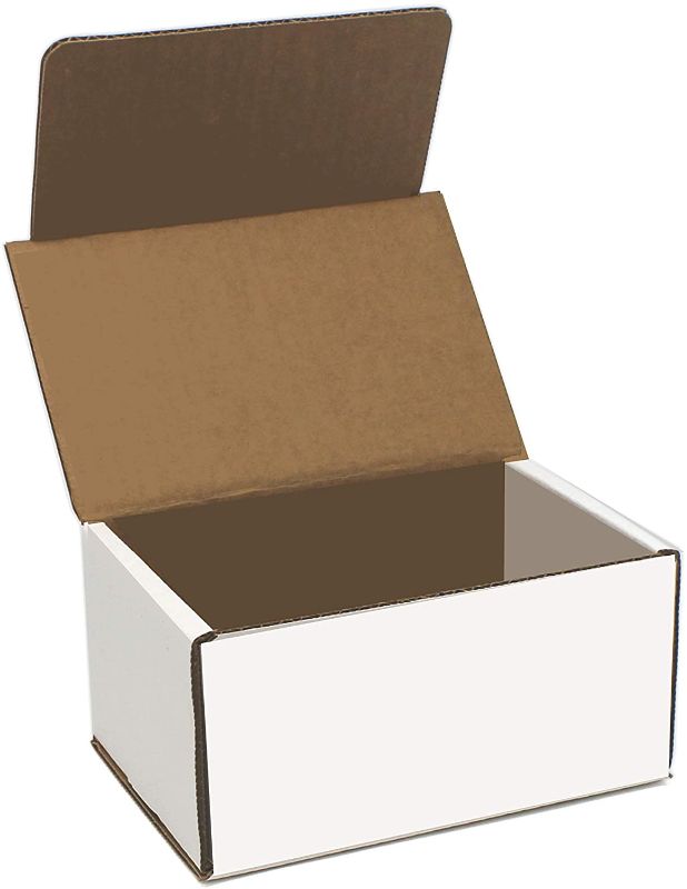 Photo 1 of  Corrugated Cardboard, 11" x 8.75" x 2", White Boxes, 50 Count
