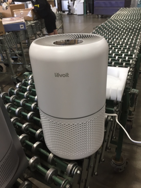 Photo 3 of LEVOIT Air Purifier for Home Allergies Pets Hair in Bedroom, H13 True HEPA Filter, 24db Filtration System Cleaner Odor Eliminators, Ozone Free, Remove 99.97% Dust Smoke Mold Pollen, Core 300, White

//TESTED AND FUNCTIONAL