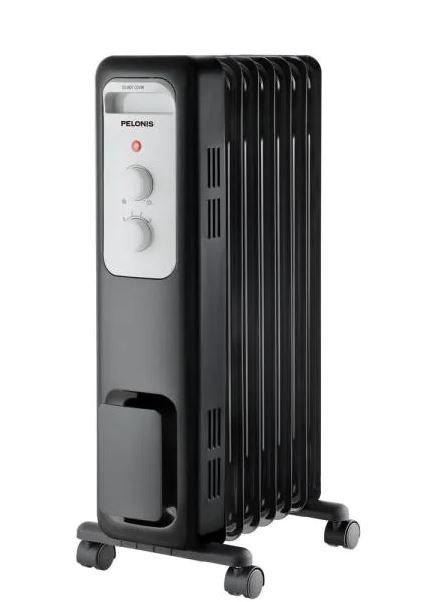 Photo 1 of Pelonis 1,500-Watt Oil-Filled Radiant Electric Space Heater with Thermostat, Black


//TESTED AND FUNCTIONAL