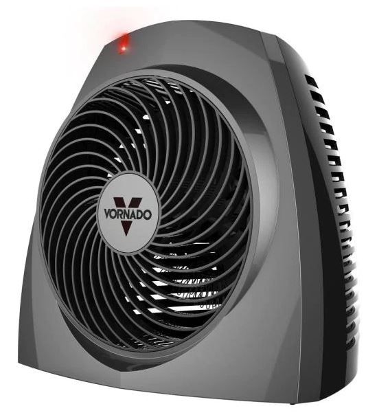 Photo 1 of Vornado VH200 1500-Watt Electric Portable Space Heater, Whole Room Vortex Heat Circulation, Charcoal, Charcoal / Black
