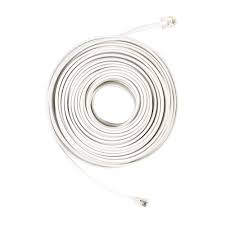 Photo 1 of 50 ft. Telephone Line Cord, White
3 PACK