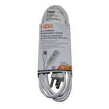 Photo 1 of 8 ft. 16/3 Indoor Banana Tap Extension Cord, White
6 PACK