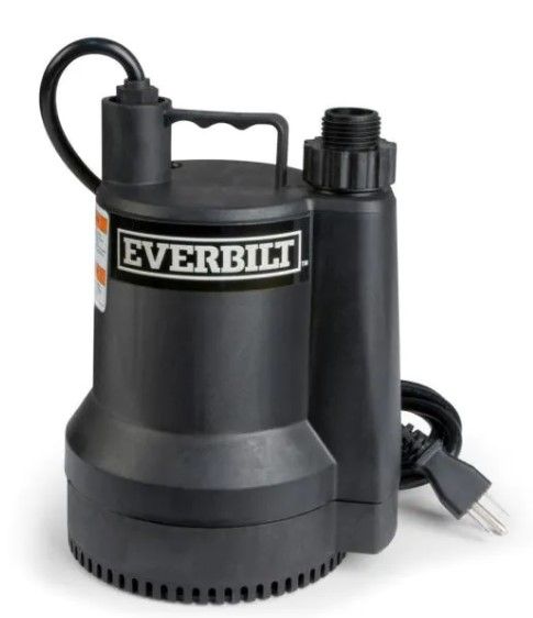 Photo 1 of 1/6 HP Plastic Submersible Utility Pump
