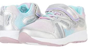 Photo 1 of Stride Rite SR Lighted Fly Away Toddler Girls' Infant-Toddler Silver Sneaker 7 Toddler W
