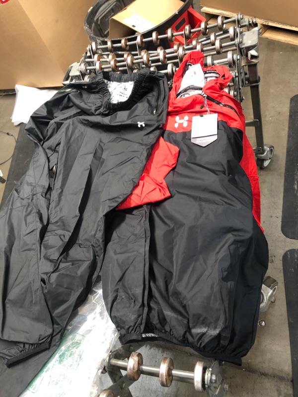 Photo 1 of HOTSUIT Sauna Suit for Men Sweat Sauna Jacket Pant Gym Workout Sweat Suits SHIRT SIZE XXL AND PANTS SIZE 36-37
