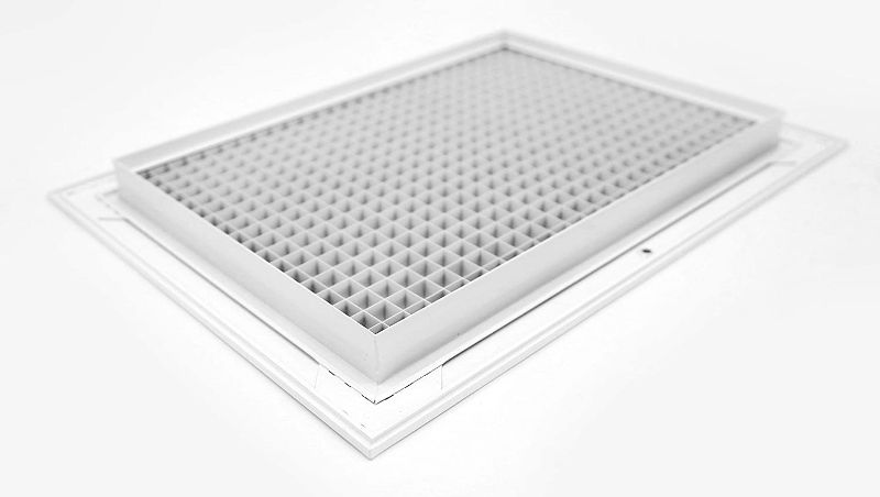 Photo 1 of 10"X22" Cube Core Eggcrate Return Air Grille - Aluminum Rust Proof - HVAC Vent Duct Cover - White 