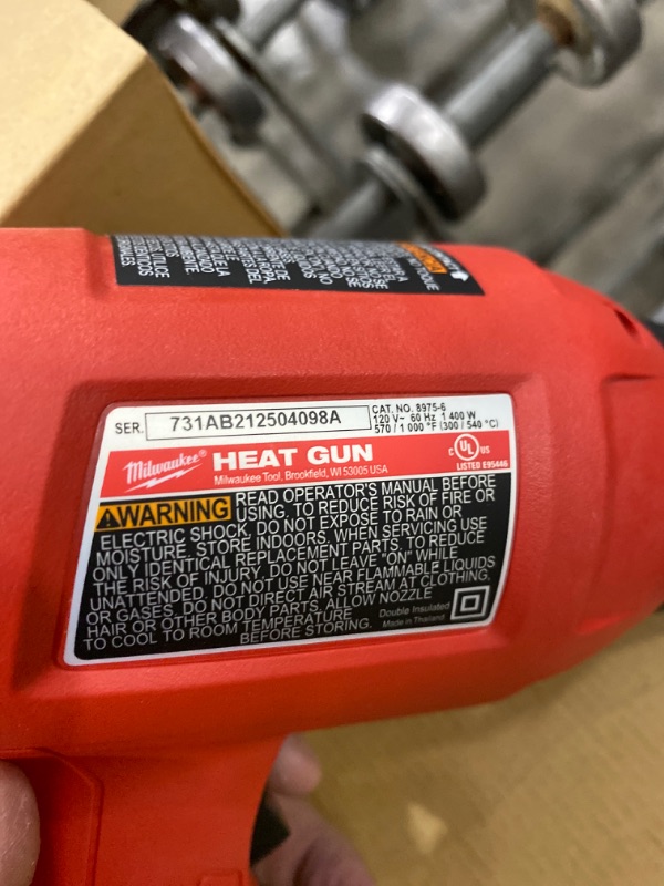 Photo 1 of 11.6-Amp 120-Volt Dual Temperature Heat Gun
