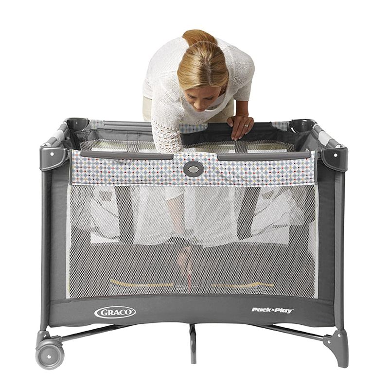 Photo 1 of Graco Pack and Play On the Go Playard, Includes Full-Size Infant Bassinet, Push Button Compact Fold, Pasadena
