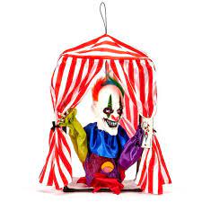 Photo 1 of 19 in. Animated Hanging Clown in Box
