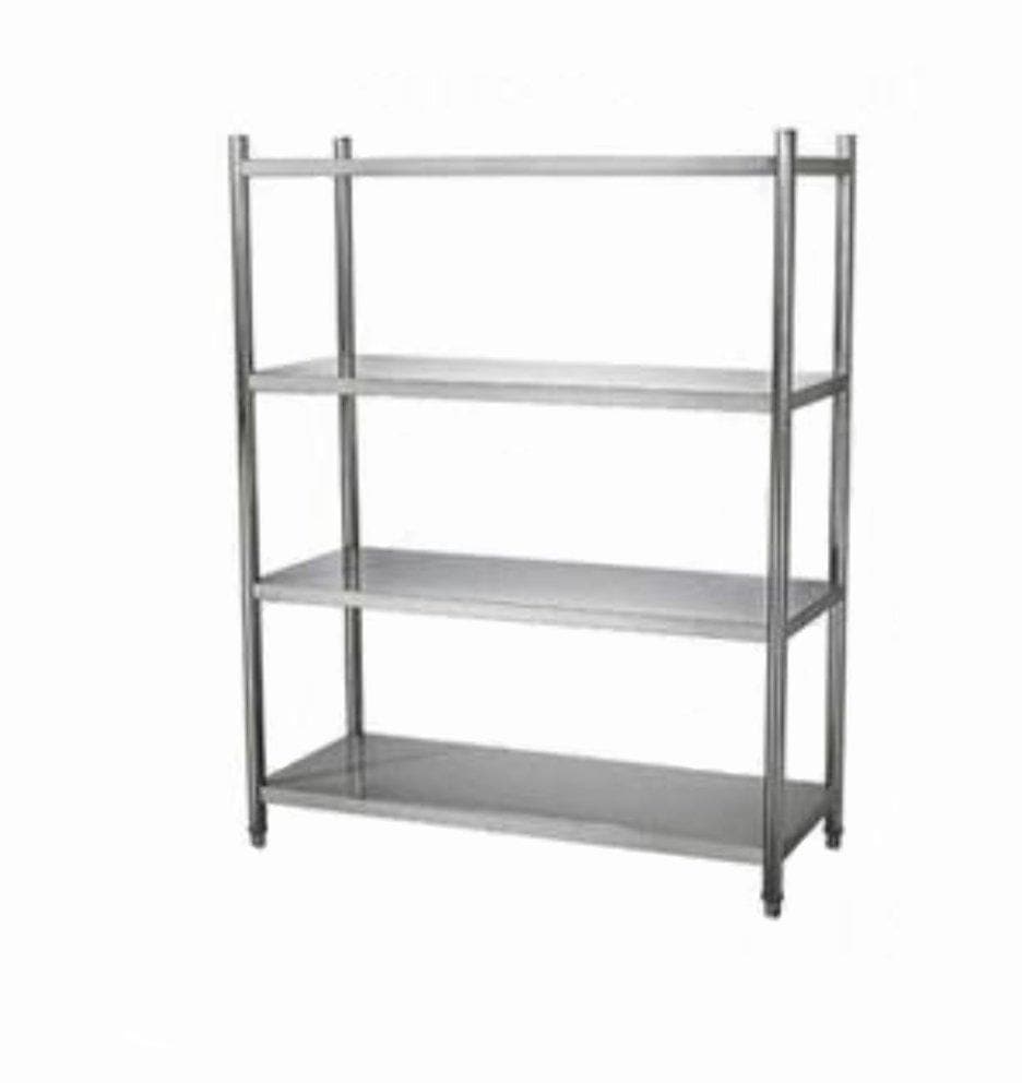 Photo 1 of *Items has small dents on shelves*
Stainless Steel 4 Tier Free Standing Shelf