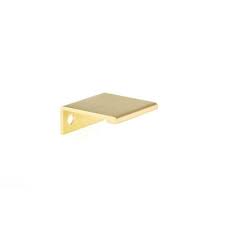 Photo 1 of 1 in. (25 mm) Satin Gold Contemporary Drawer Edge Pull
PACK OF 10