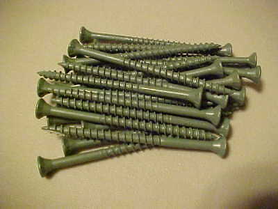 Photo 1 of 3-1/2 in. Green Exterior Self-Starting Star Flat-Head Wood Deck Screws #10 (5 lbs./280 pcs)
