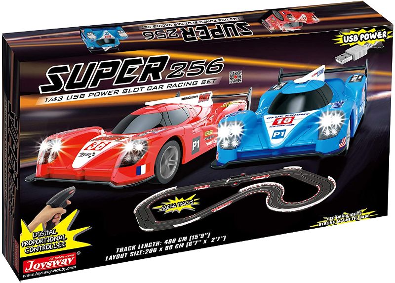 Photo 1 of Joysway Super 256 USB Power Slot Car Racing Set
