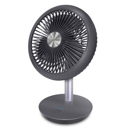 Photo 1 of Crane 7 in. Rechargeable Cordless Portable Desk Fan, 4-Speed Settings, 12