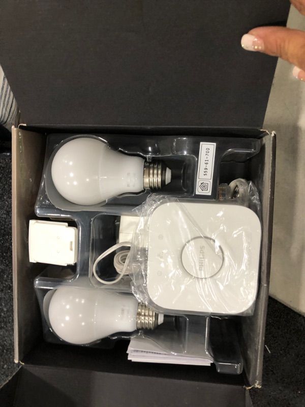 Photo 2 of Hue A19 60W Equivalent Wireless Starter Kit