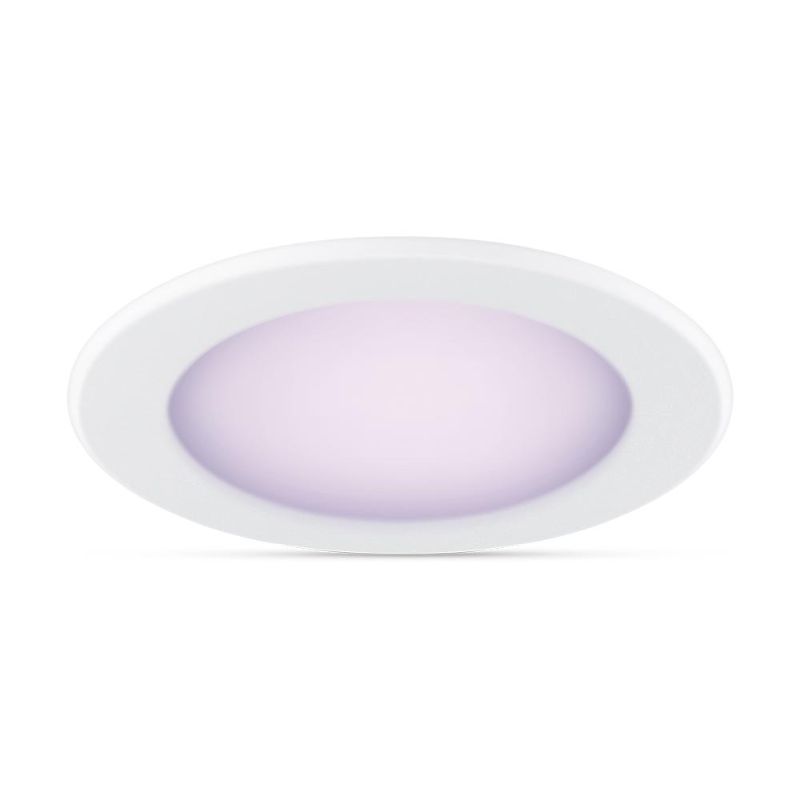 Photo 1 of 2 Philips Color and Tunable White 5/6 in. LED 65W Equivalent Dimmable Smart Wi-Fi Wiz Connected Recessed Downlight Kit