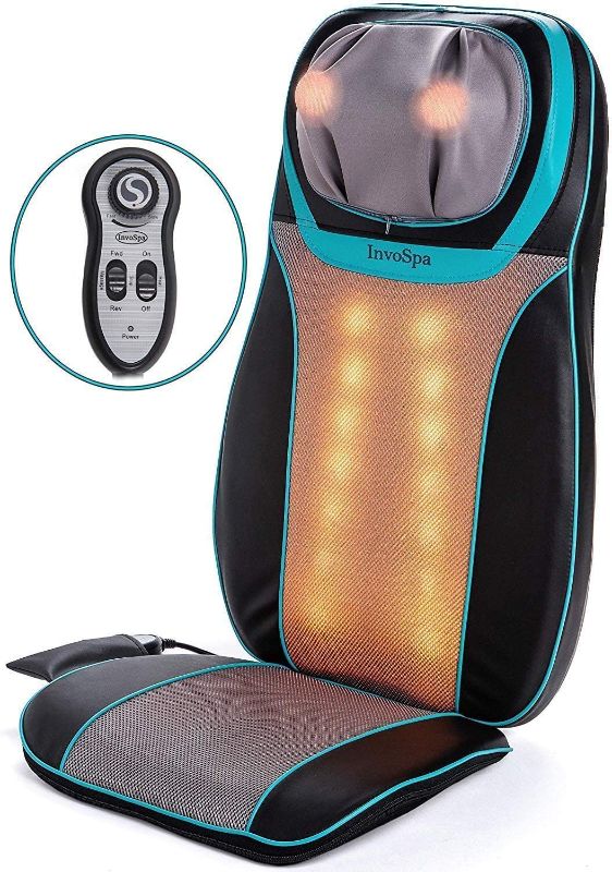 Photo 1 of Shiatsu Neck and Back Massager Chair with Heat - Massage Seat Cushion with Rolling, Kneading & Vibration - Full Back & Shoulder Deep Tissue to Relieve Muscle Pain - for Home & Office Perfect Gift