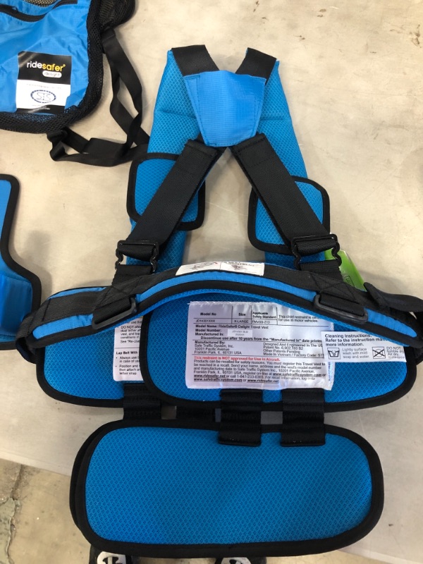 Photo 1 of Safe Traffic System, Inc. Ride Safer Travel Vest Gen 5, X-Large, Blue