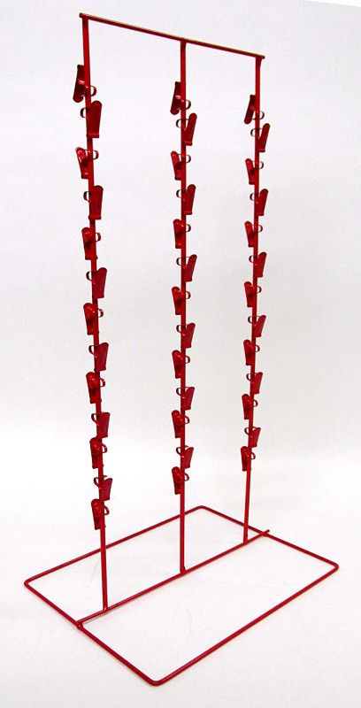 Photo 1 of Triple Round Strip 6 Inch Apart 22INCH Chip Counter Potato Chip Display Rack in Red