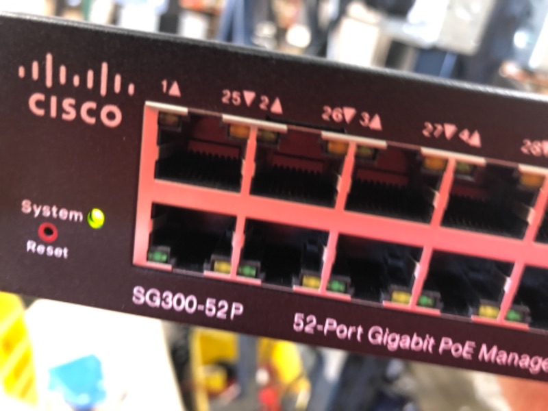 Photo 8 of Cisco SG300-52P-K9-NA SG300 52 Port Gigabit PoE

NOT FUNCTIONAL 