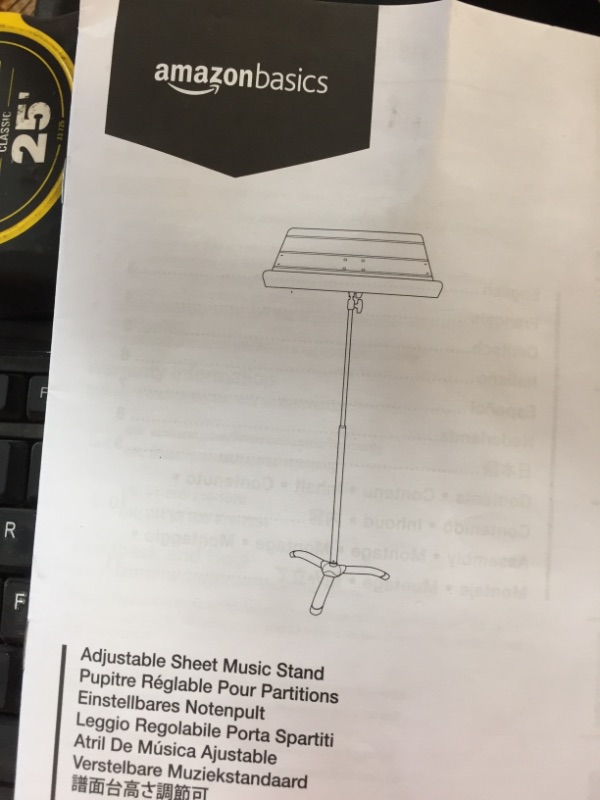 Photo 2 of AmazonBasics Sheet Music Stand