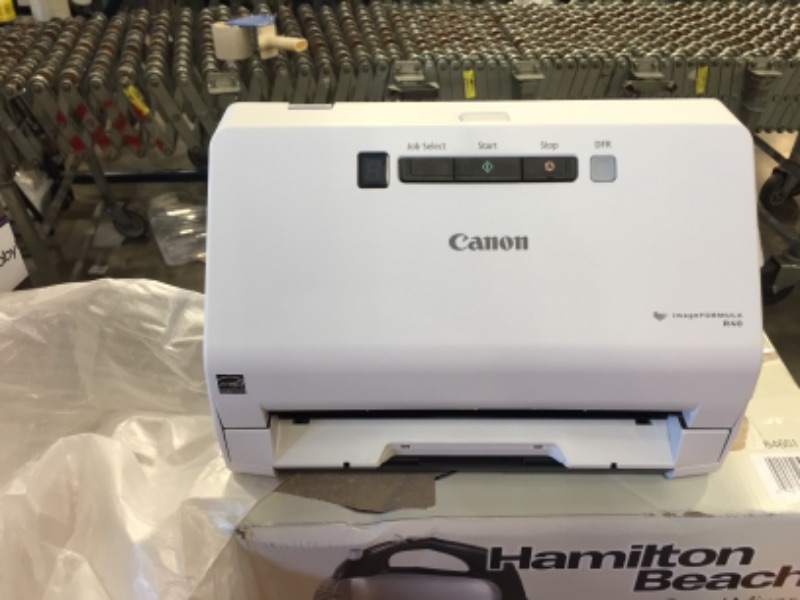 Photo 2 of Canon imageFORMULA R40 Office Document Scanner For PC and Mac, Color Duplex Scanning, Easy Setup For Office Or Home Use, Includes Scanning Software