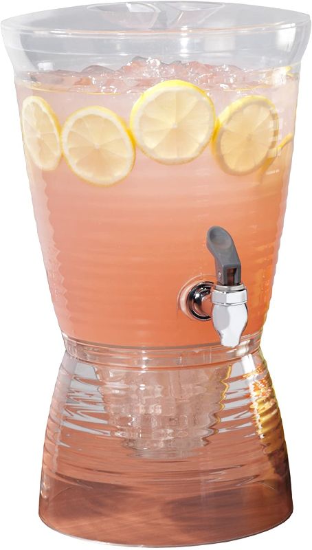 Photo 1 of 2 items
iDesign Linus Turntable Kitchen Organizer, Organization for Pantry, Countertop, Shelf, Table, Vanity, Bathroom, 14 Inches, Clear ($23) 
1.5-Gallon Bark Beverage Dispenser ($14)
