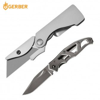 Photo 1 of **** missing a knife***
Gerber Paraframe Folder & EAB Lite Pocket 2-Knife Combo Set