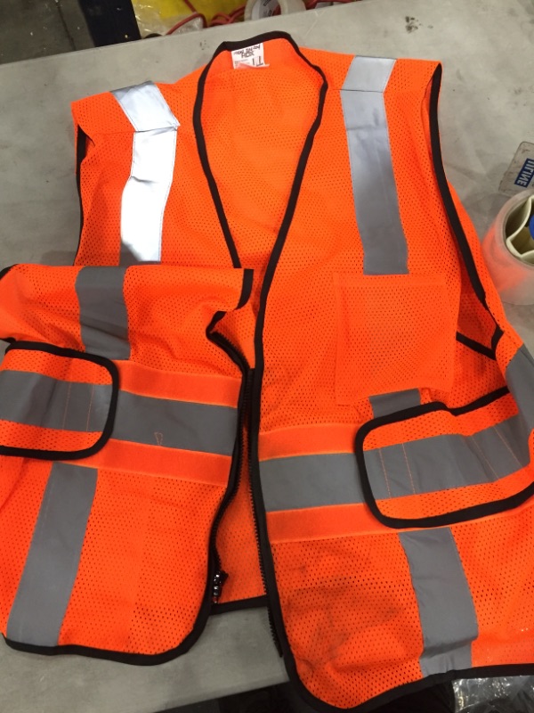 Photo 2 of HDX
High-Visibility Orange Reflective Safety Vest