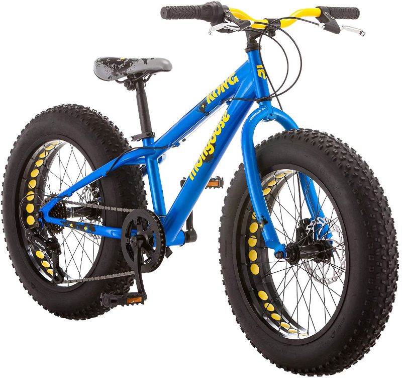 Photo 1 of Mongoose Kong Fat Tire Mountain Bike for Kids, 20-Inch Wheels, Blue
