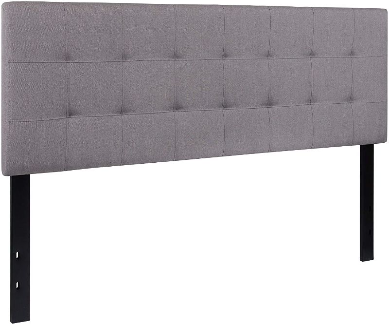 Photo 1 of **BOX 1 OF 2 ONLY** BOX 2 OF 2 MISSING**
Flash Furniture Bedford Tufted Upholstered Queen Size Headboard in Light Gray Fabric
