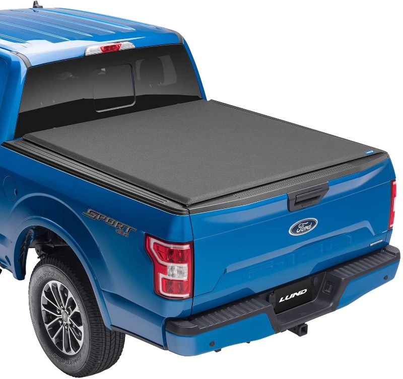 Photo 1 of **USED, DAMAGED**
Lund Genesis Elite Roll Up Soft Roll Up Truck Bed Tonneau Cover | 96872 | Fits 2015 - 2021 Ford F-150 5' 7" Bed (67.1")
