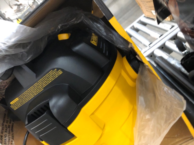 Photo 3 of **MISSING HOSE**
DEWALT DXV06P 6 gallon Poly Wet/Dry Vac, Yellow
