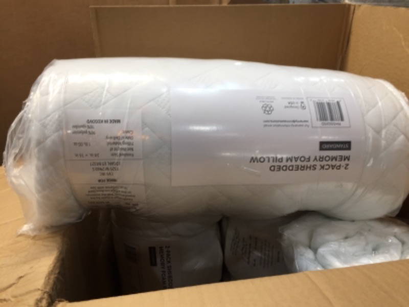 Photo 1 of Rest Haven Shredded Memory Foam Pillow 2 Pack
