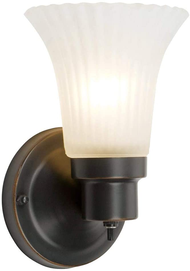 Photo 1 of **SIMILAR TO STOCK PHOTO**
Design House 505115 1 Light Wall Light, Oil Rubbed Bronze

