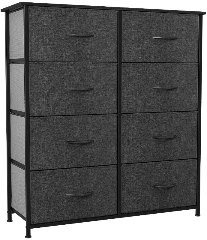 Photo 1 of **SIMILAR TO STOCK PHOTO** MAY BE MISSING PARTS**
YITAHOME Storage Tower with 8 Drawers - Fabric Dresser with Large Capacity, Organizer Unit for Bedroom, Living Room & Closets - Sturdy Steel Frame, Easy Pull Fabric Bins & Wooden Top (Black/Grey)

