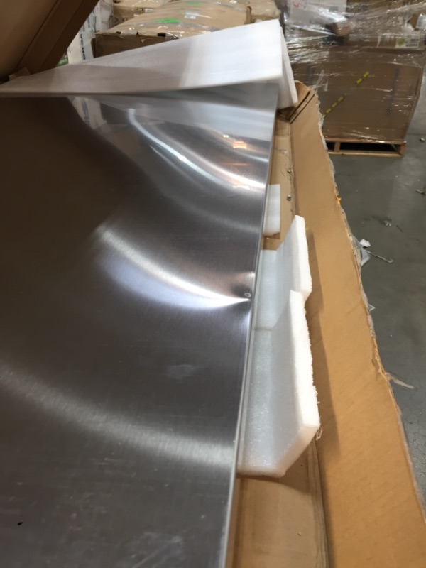 Photo 1 of **INCOMPLETE** (slightly different from stock photo)
Durasteel Stainless Steel Commercial Kitchen Prep & Work Table w/ Backsplash - 30 in. x 72 in.