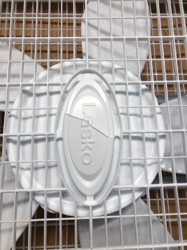 Photo 2 of 20 in. 3 Speed White Box Fan with Save-Smart Technology for Energy Efficiency