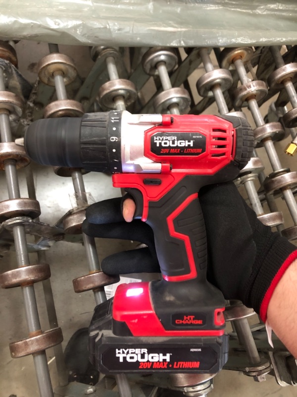 Photo 1 of Hyper Tough 20-Volt Max Lithium-ion Cordless Drill-Driver, AQ75034G
