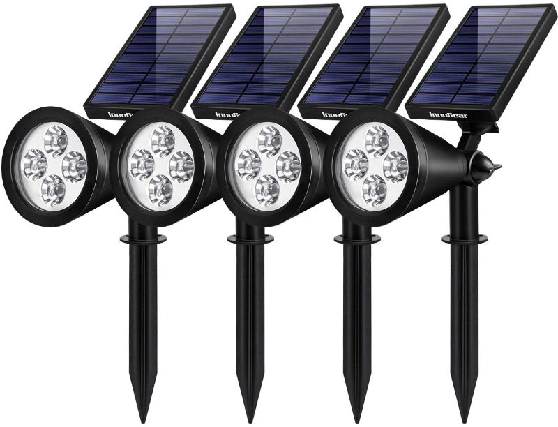 Photo 1 of **INCOMPLETE**InnoGear Upgraded Waterproof Landscape Spotlight 4-PACK**MISSING 1 LIGHT AND 2 STAKES**