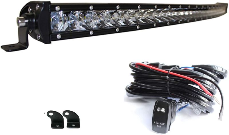 Photo 1 of AngelMa 150W 32" Inch CREE Curved Led Light Bar Flood Spot Combo Beam for Driving Offroad Jeep 4x4 ATV 4wd SUV UTE Trucks Water Proof + Switch Wiring Harness
