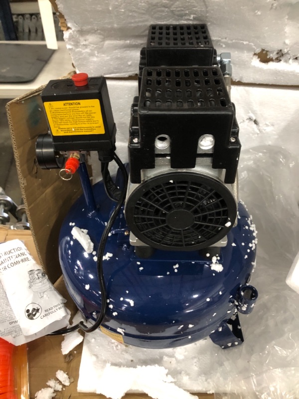 Photo 3 of 4.5 Gallon Ultra Quiet Air Compressor,1.0 HP, 20L Oil-Free Air Tools, Max 116 PSI