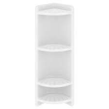 Photo 1 of 4-Shelf Corner Caddy in Dove White
