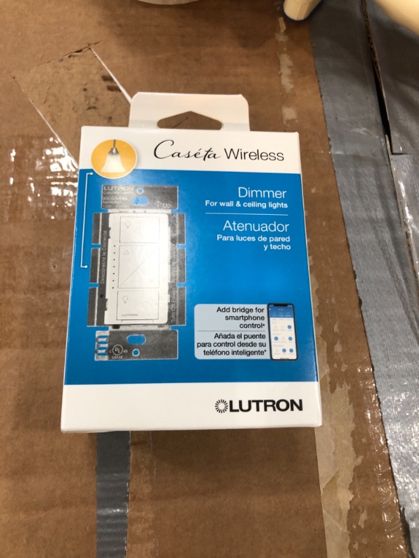 Photo 2 of Lutron Caseta Smart Home Dimmer Switch, Works with Alexa, Apple HomeKit, and the Google Assistant | for LED Light Bulbs, Incandescent Bulbs and Halogen Bulbs | PD-6WCL-WH | White
