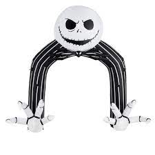 Photo 1 of 11.5 ft. Jack Skellington Airblown Archway Disney Halloween Inflatable
