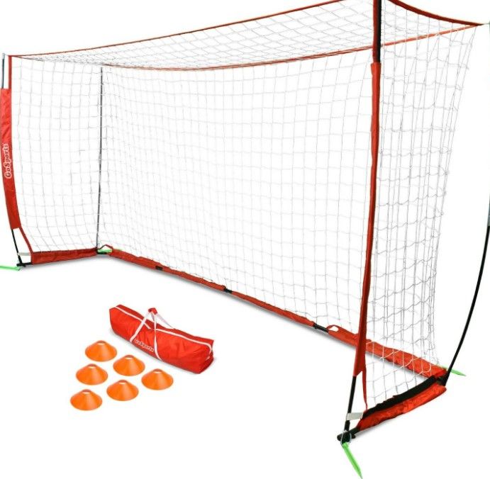 Photo 1 of GoSports 12' ELITE Soccer Goal - Includes 1 12'x6' Goal, 6 
