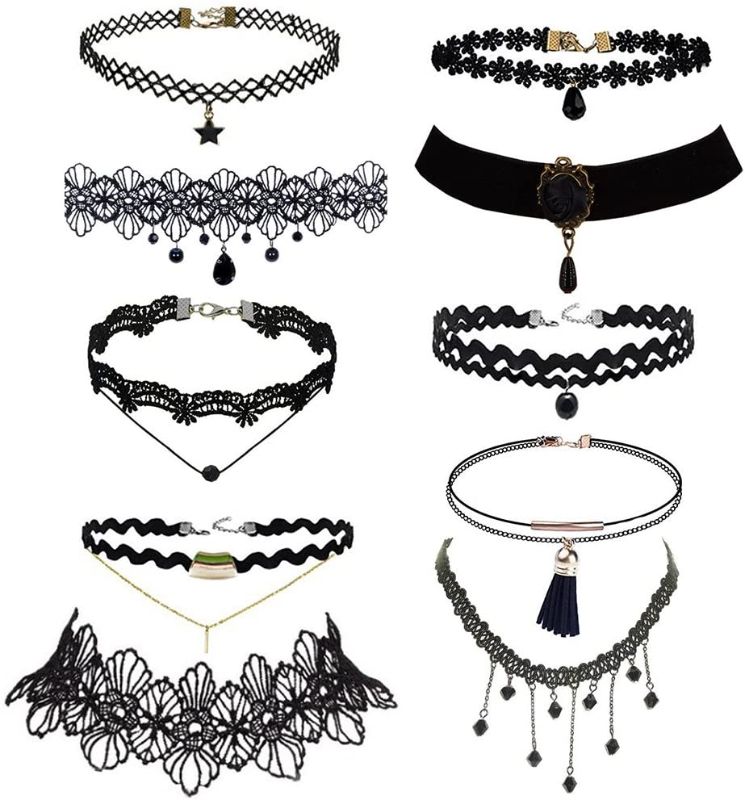 Photo 2 of 2 items
Capezio Women's Hanami Ballet Dance Shoe
size 5.5 M
($28)
Trasfit 10 Pieces Lace Choker Necklace for Women Girls, Black Classic Velvet Stretch Punk Gothic Tattoo Lace (10 Style #1)
($12)
