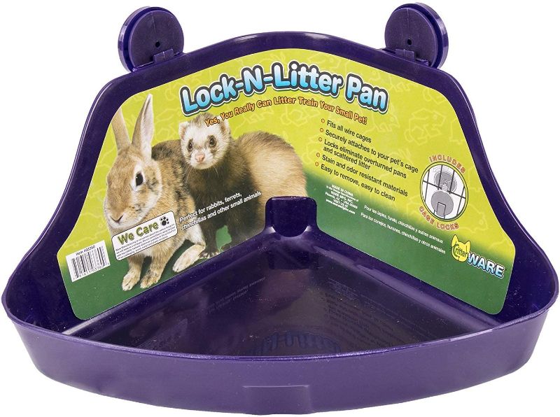 Photo 1 of (2 Pack) Ware Manufacturing Plastic Lock-N-Litter Pan for Small Pets - Size Regular
