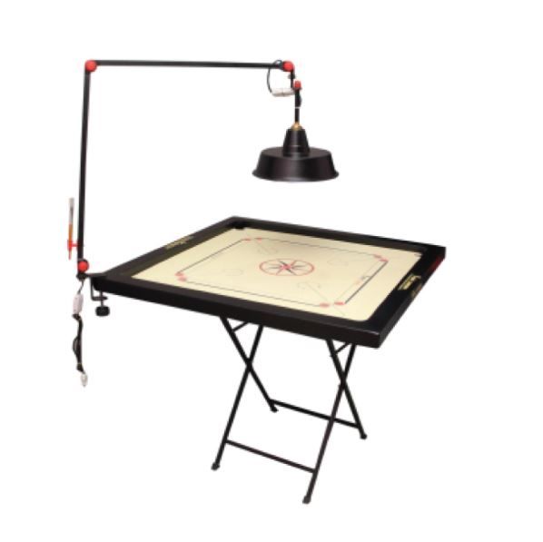 Photo 1 of Precise Two Fold Carrom Lamp Shade Stand with Electric Fitting

//MINOR COSMETIC DAMAGE
